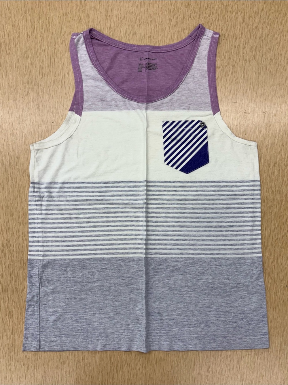 INC International Concepts striped tank top